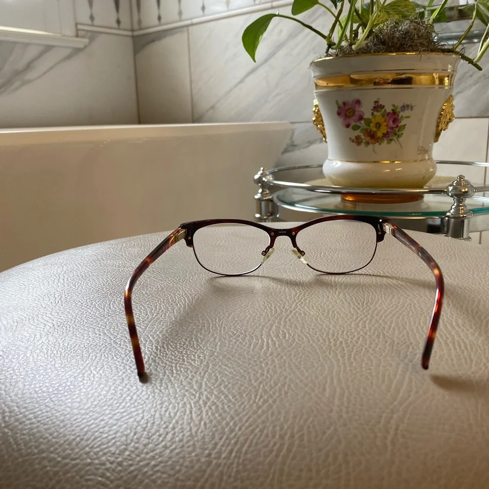 Scott Harris Europa Eyeglasses Frame SH-VIN-31 Tortoise Partial Rim $200